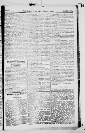 Nationalzeitung on Mar 20, 1891