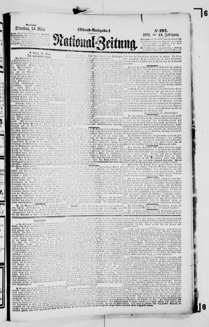 Nationalzeitung vom 24.03.1891