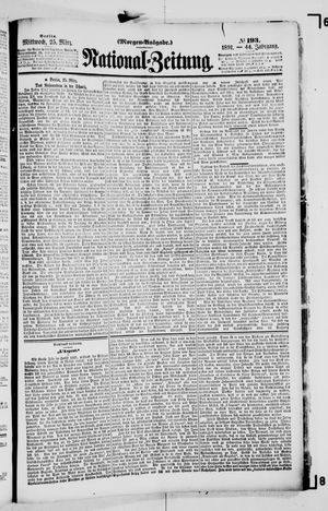 Nationalzeitung on Mar 25, 1891