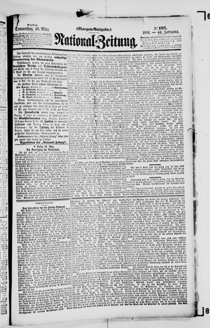 Nationalzeitung vom 26.03.1891