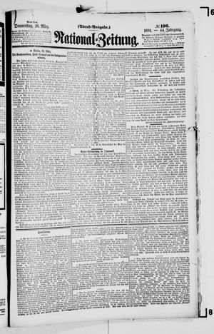 Nationalzeitung vom 26.03.1891