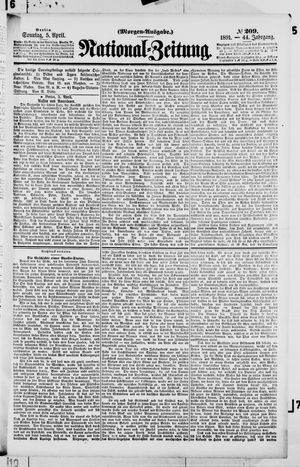 Nationalzeitung on Apr 5, 1891