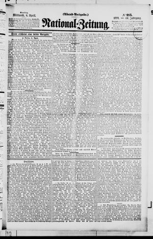 Nationalzeitung vom 08.04.1891