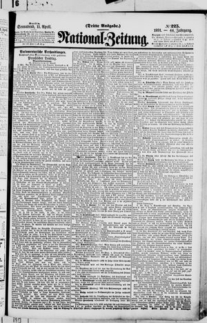 Nationalzeitung on Apr 11, 1891