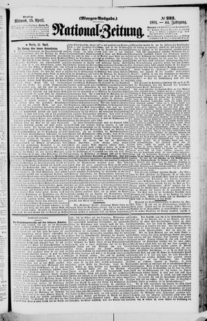 Nationalzeitung on Apr 15, 1891