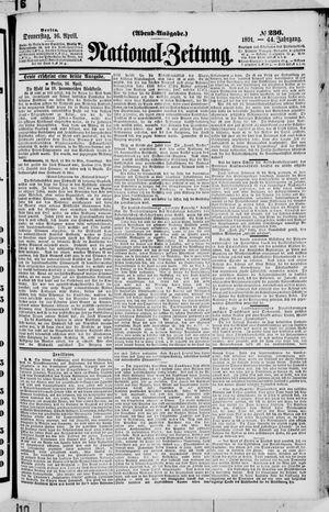 Nationalzeitung vom 16.04.1891