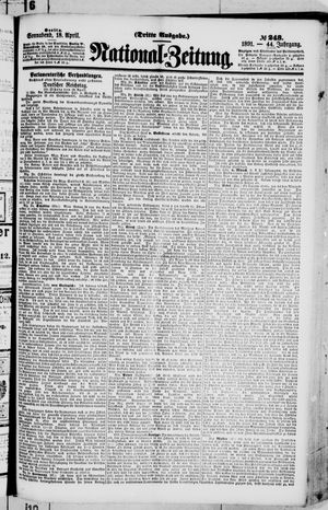 National-Zeitung vom 18.04.1891