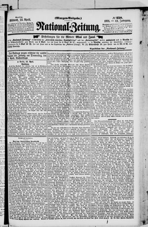 Nationalzeitung vom 22.04.1891