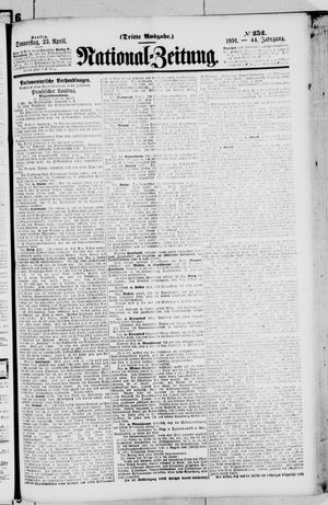 Nationalzeitung vom 23.04.1891