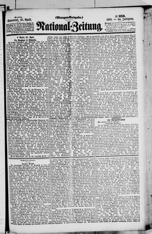 Nationalzeitung on Apr 25, 1891