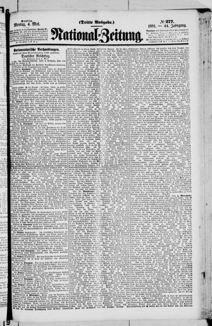 Nationalzeitung on May 4, 1891