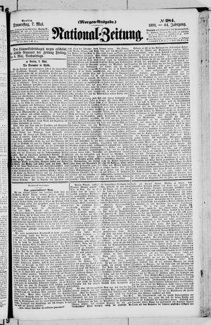 Nationalzeitung vom 07.05.1891