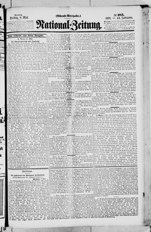 Nationalzeitung vom 08.05.1891