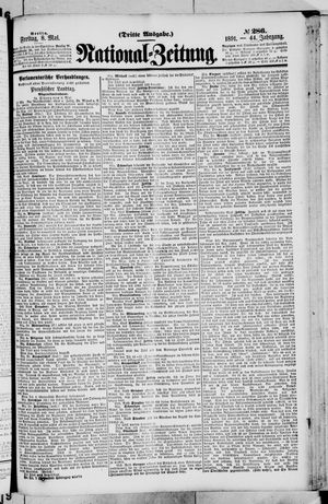 Nationalzeitung vom 08.05.1891