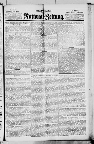 Nationalzeitung vom 12.05.1891