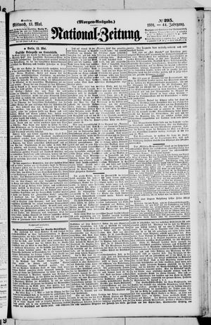 Nationalzeitung vom 13.05.1891