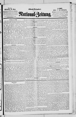Nationalzeitung vom 20.05.1891