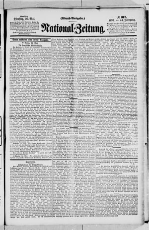 Nationalzeitung on May 26, 1891