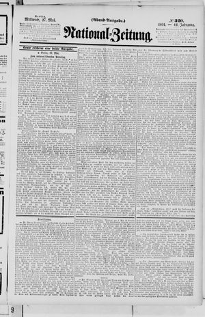 Nationalzeitung vom 27.05.1891