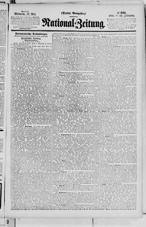 Nationalzeitung vom 27.05.1891
