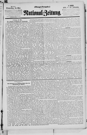 Nationalzeitung on May 28, 1891