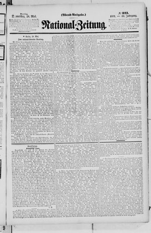 Nationalzeitung vom 28.05.1891