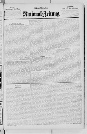 Nationalzeitung on May 30, 1891