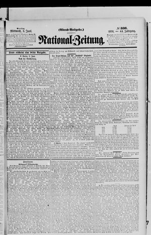Nationalzeitung on Jun 3, 1891
