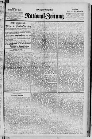 Nationalzeitung vom 10.06.1891
