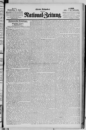 Nationalzeitung on Jun 11, 1891