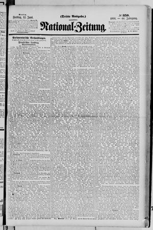Nationalzeitung on Jun 12, 1891