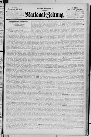 Nationalzeitung on Jun 13, 1891