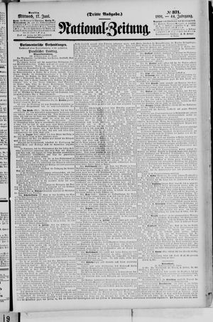Nationalzeitung on Jun 17, 1891