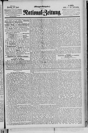 Nationalzeitung on Jun 19, 1891