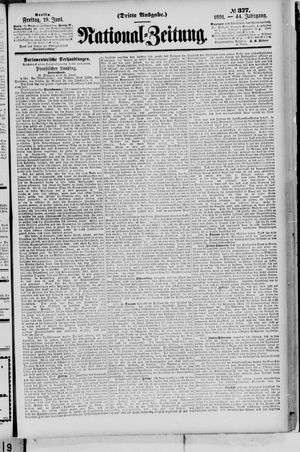 Nationalzeitung on Jun 19, 1891
