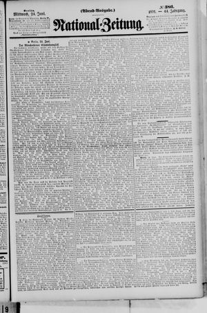 Nationalzeitung vom 24.06.1891