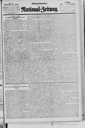 Nationalzeitung on Jun 25, 1891