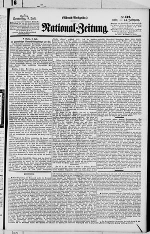 Nationalzeitung vom 09.07.1891