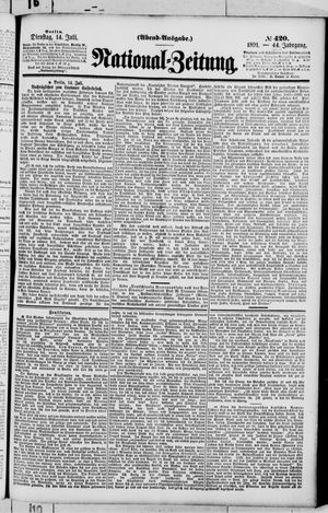 Nationalzeitung on Jul 14, 1891