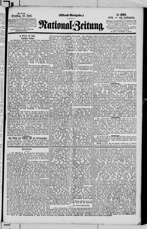 National-Zeitung vom 21.07.1891