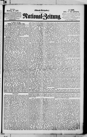 National-Zeitung vom 27.07.1891