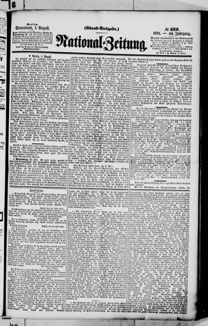 National-Zeitung vom 01.08.1891