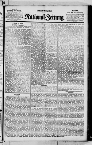 National-Zeitung vom 25.08.1891