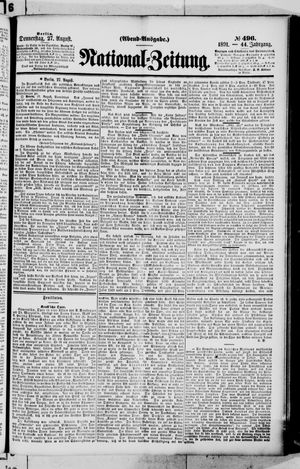 National-Zeitung vom 27.08.1891
