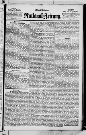 National-Zeitung vom 28.08.1891