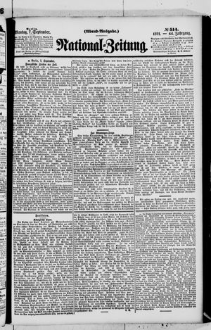 National-Zeitung vom 07.09.1891