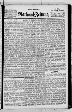 National-Zeitung vom 08.09.1891