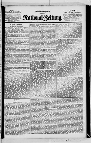 National-Zeitung vom 09.09.1891