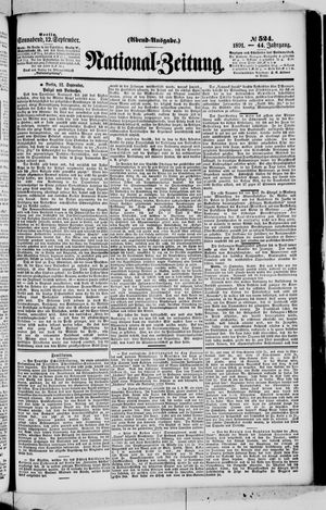 National-Zeitung vom 12.09.1891