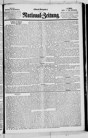 National-Zeitung vom 18.09.1891